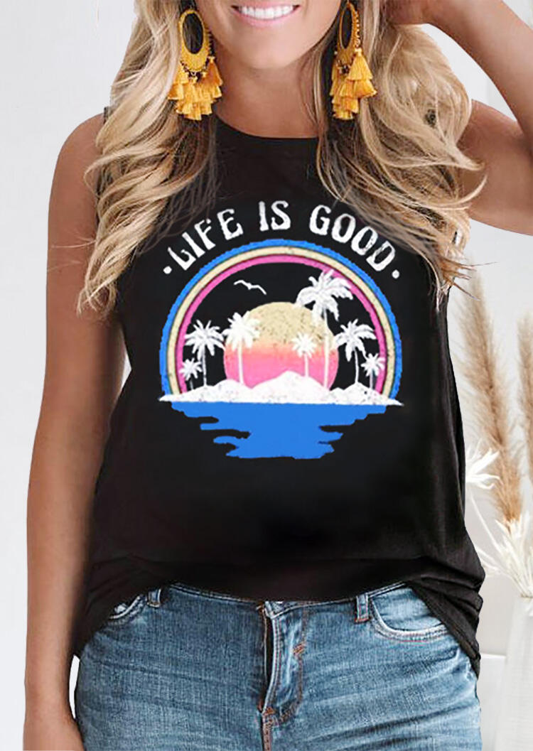 Life Is Good Tank - Black