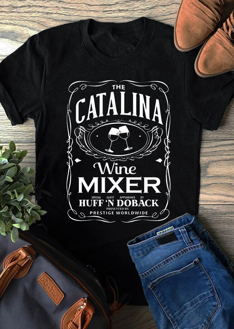 

Catalina Wine Mixer T-Shirt Tee - Black, 454445