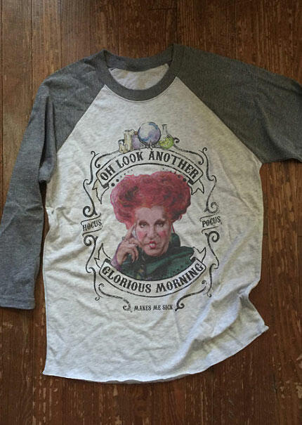 Halloween Hocus Pocus Makes Me Sick Baseball T-Shirt