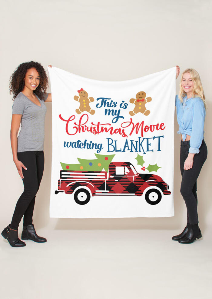

Christmas Movie Watching Blanket Tapestry, White, 456022