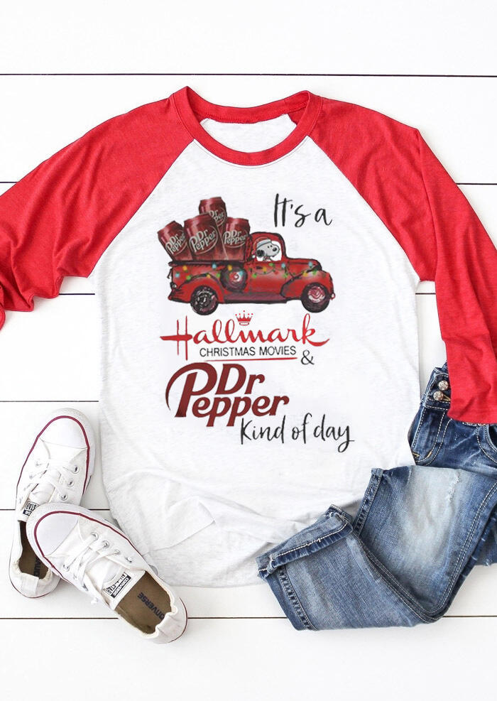 

Dr Pepper Car Movies T-Shirt Tee - Red, 456082
