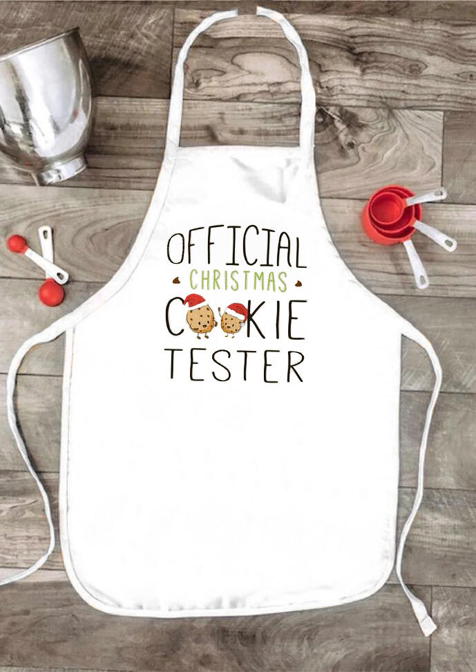 

Official Christmas Cookie Tester Pocket Apron, White, 456147