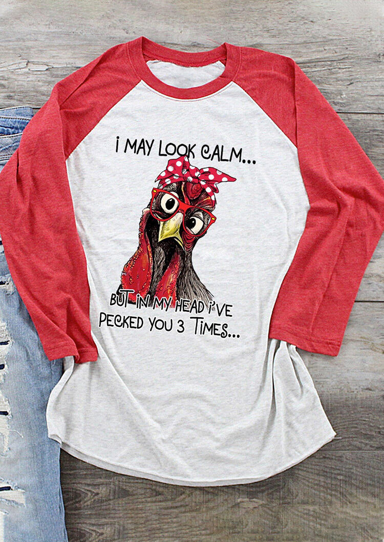 

I May Look Calm Turkey T-Shirt Tee - Light Grey, 456224