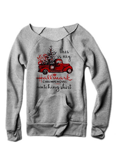 This Is My Hallmark Christmas Movies Watching Sweatshirt - Gray