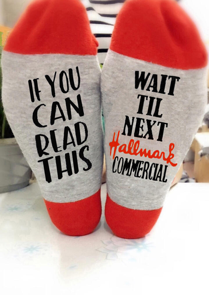 

Wait Til Next Commercial Crew Socks, Red, 456037