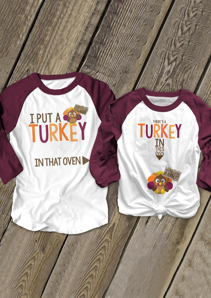 Men I Put A Turkey In That Oven T-Shirt Tee - White