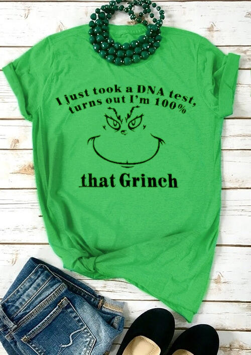 

Grinch O-Neck T-Shirt Tee - Green, 457618