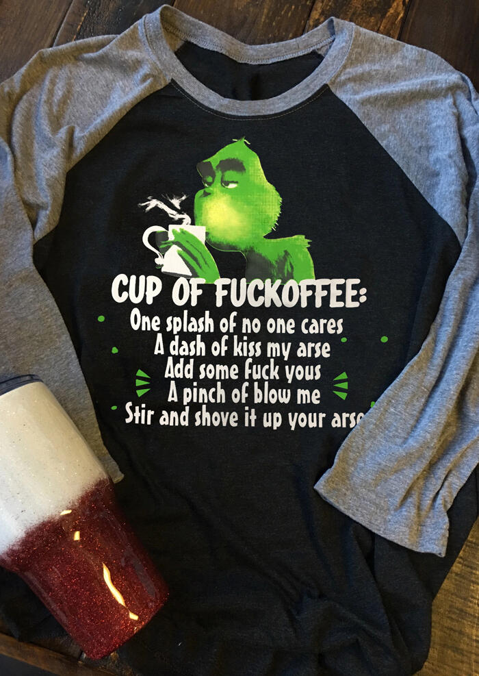 Cup Of Fuckoffee T-Shirt Tee - Black