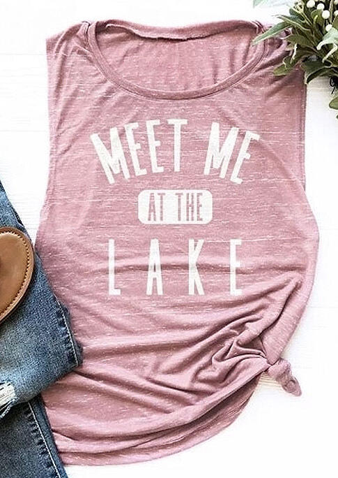 

Meet Me At The Lake Tank - Pink, 410858