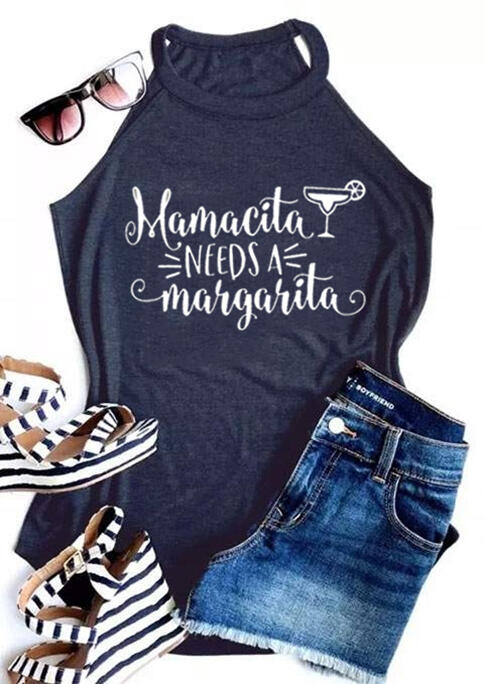 

Mamacita Needs A Margarita Tank - Deep Blue, 462475