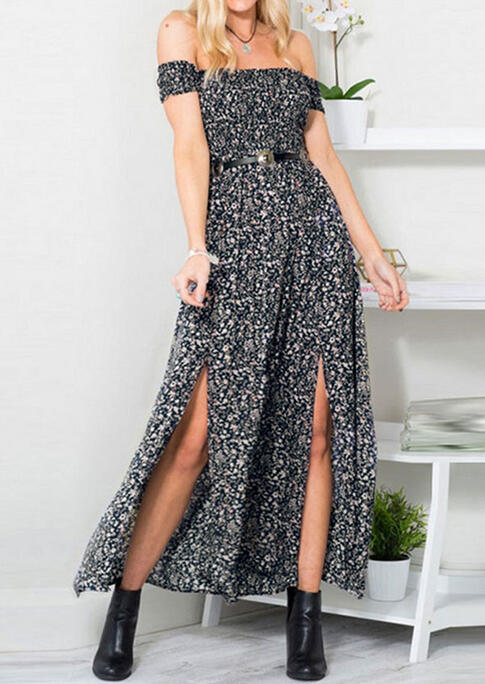 floral maxi with slit