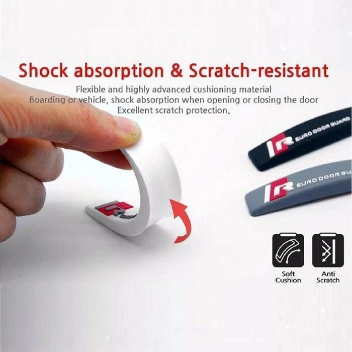 

4 Pieces/Set Car Anti-Collision Strips, Gray, 465206