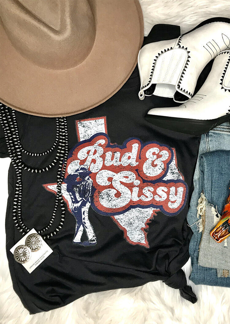 

Bud & Sissy T-Shirt Tee - Black, 465106
