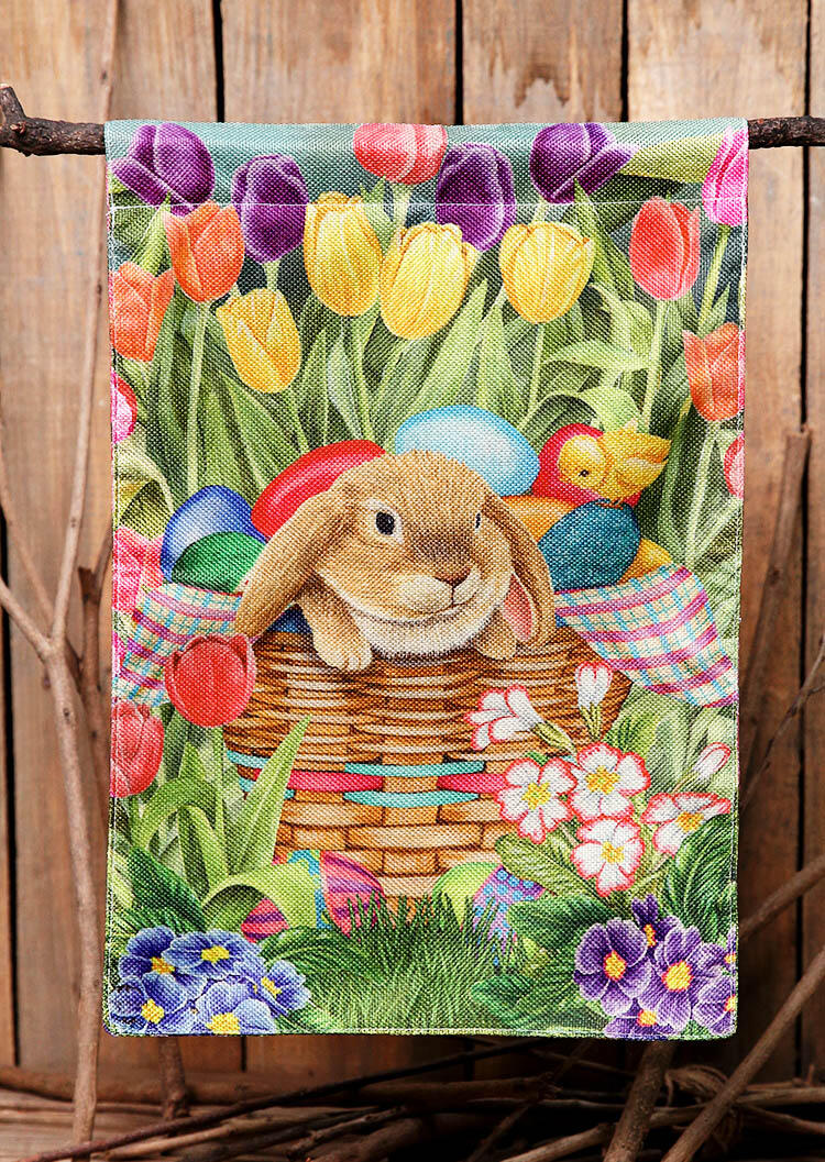 

Happy Spring Easter Eggs Bunnies Small Garden Flag, Pattern2;pattern3, 465750