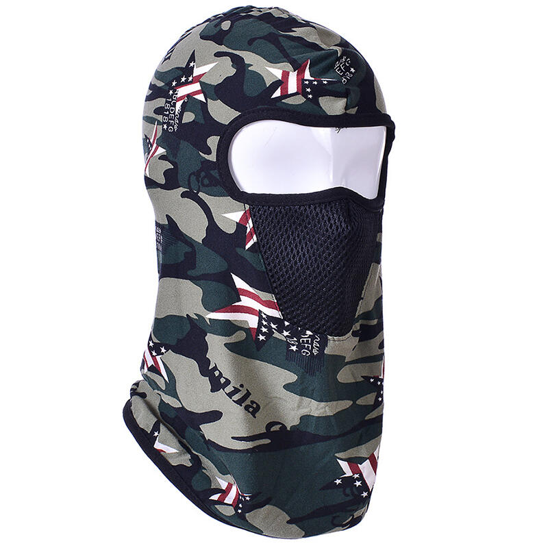 

Camouflage Printed Sports Cycling Windproof Full Face Mask, #1;#2, 465964