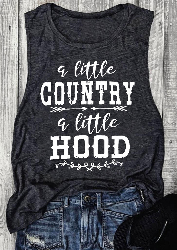 

A Little Country A Little Hood Tank - Dark Grey, 466087