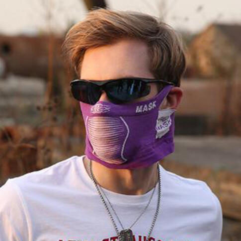 

Outdoor Sports Cycling Windproof Face Mask, Black;blue;purple;rose red, 466157