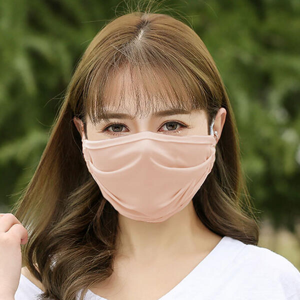 

Summer Sunscreen Anti-Dust Ice Silk Face Mask, Flesh, 466173