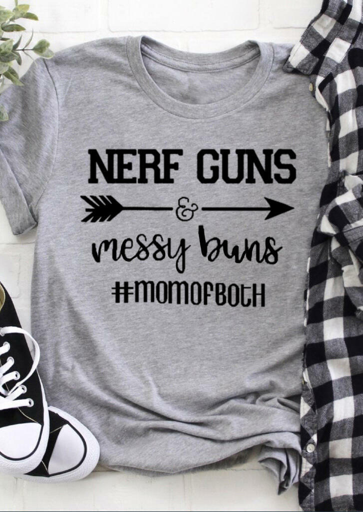 Download Nerf Guns Messy Buns Arrow T-Shirt Tee - Purple - Bellelily
