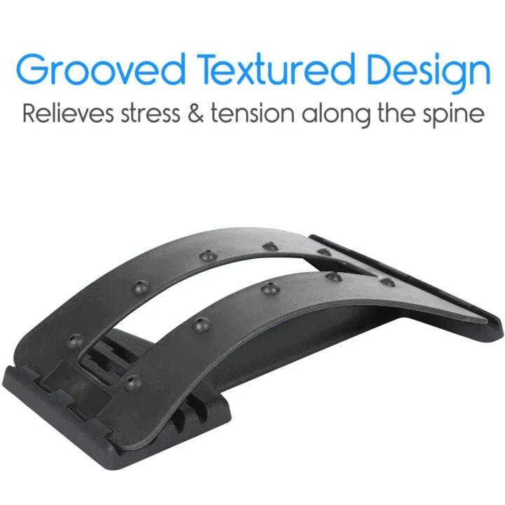

Lumbar Back Massage Stretching Traction Device, Black, 469123