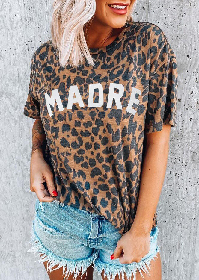 t shirt leopard