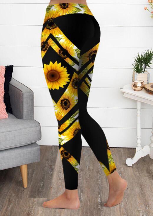 sunflower workout leggings