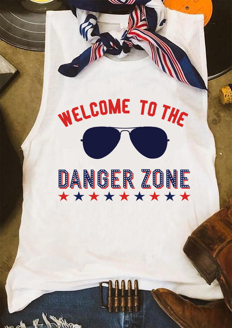 

Welcome To The Danger Zone Tank - White, 469575