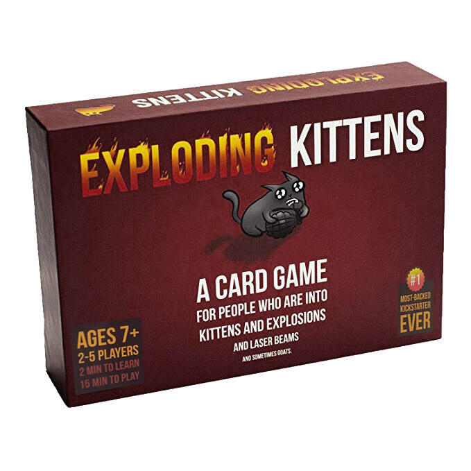 

Exploding Kittens Card Game, Red, 467775