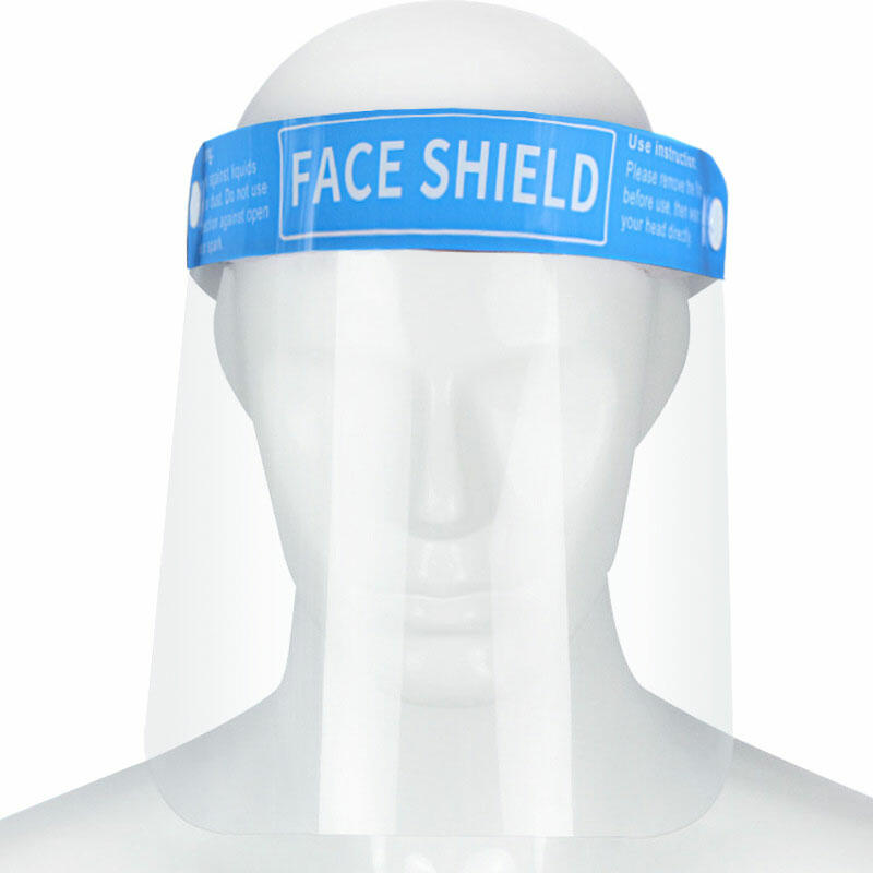 

Splash-Proof Isolation Clear Face Shield, Blue, 469902