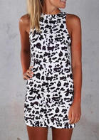 Leopard Sleeveless Mini Dress