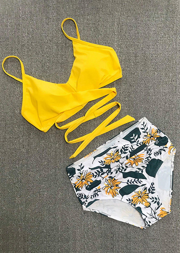 yellow bikini set