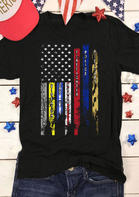 American Flag Leopard Firefighter Police Military T-Shirt Tee