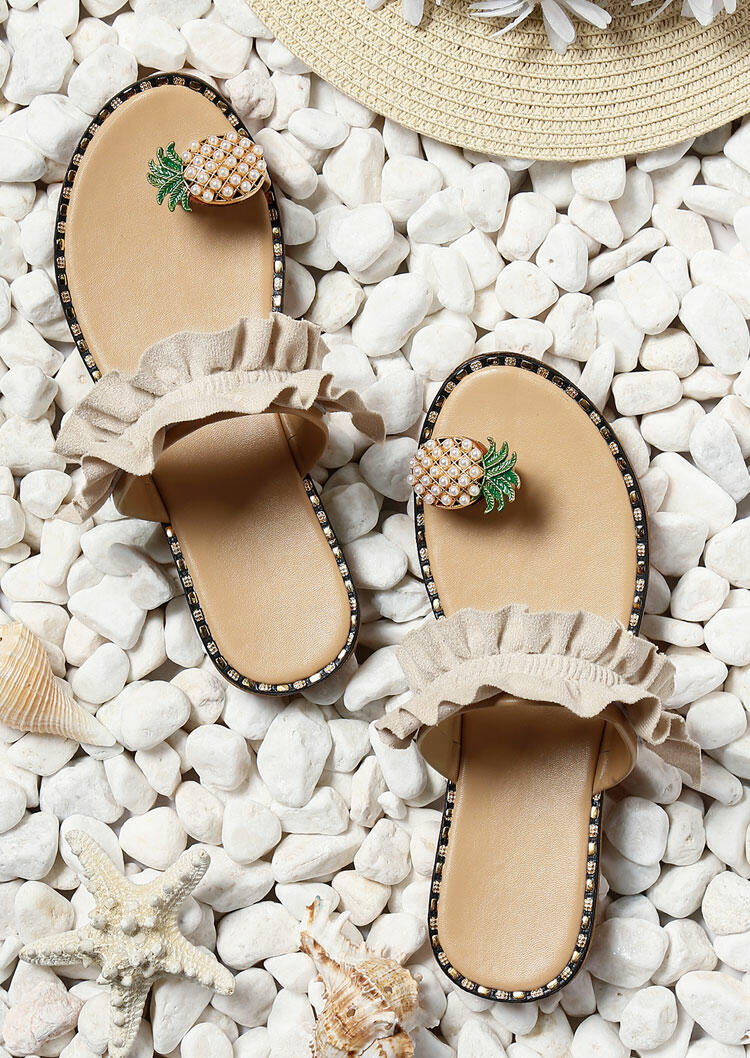 pineapple toe sandals