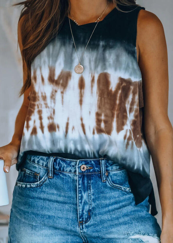 

Tie Dye Tank without Necklace, Multicolor, 473463