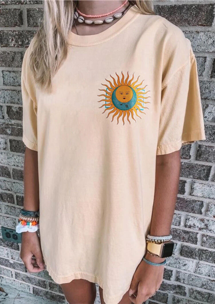 

Sun And Moon Mini Dress without Necklace - Apricot, 473936