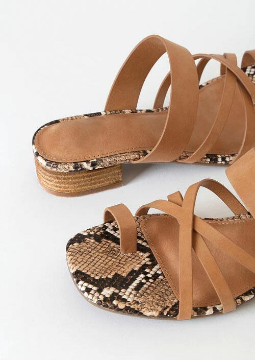 snake skin slippers