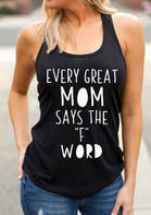 Fairyseason Every Great Mom Says The F Word Tank