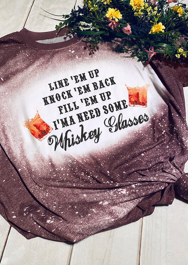 

I'ma Need Some Whiskey Glasses T-Shirt Tee - Dark Coffee, 475609