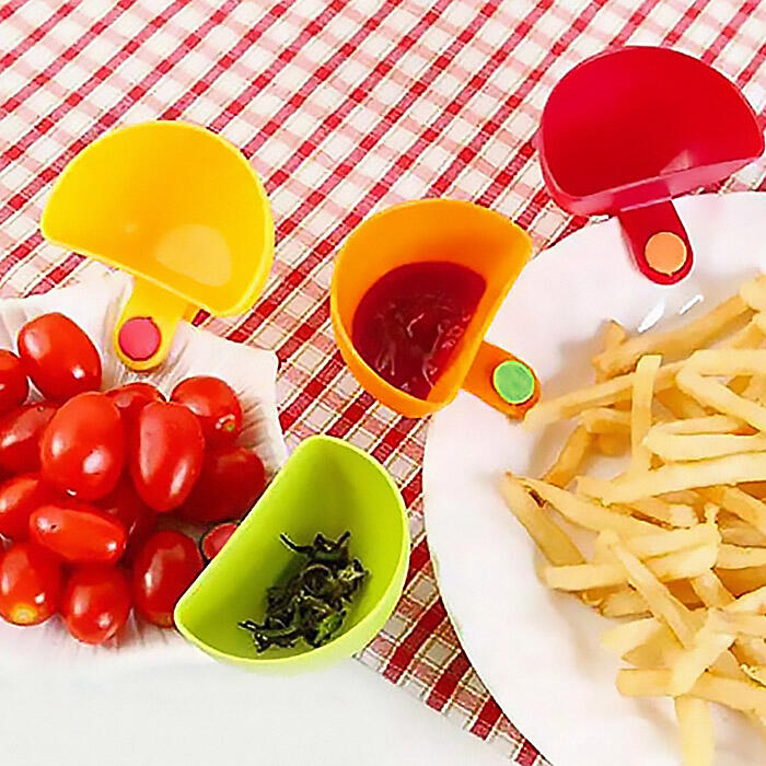 

4Pcs Dip Clip Bowl Plate Holder, Multicolor, 476127