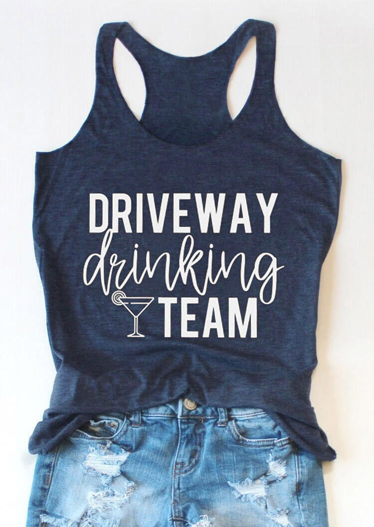 

Driveway Drinking Team Casual Tank - Navy Blue, 476672