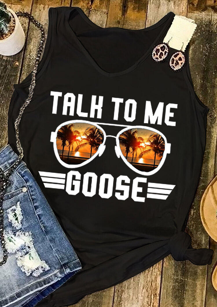 

Talk To Me Goose Tank - Black, 476846