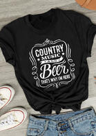 Country Music And Beer T-Shirt