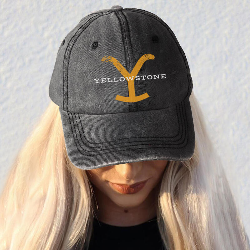 

Cut Out Washed Distressed Twill Baseball Cap, Dark grey, 478821