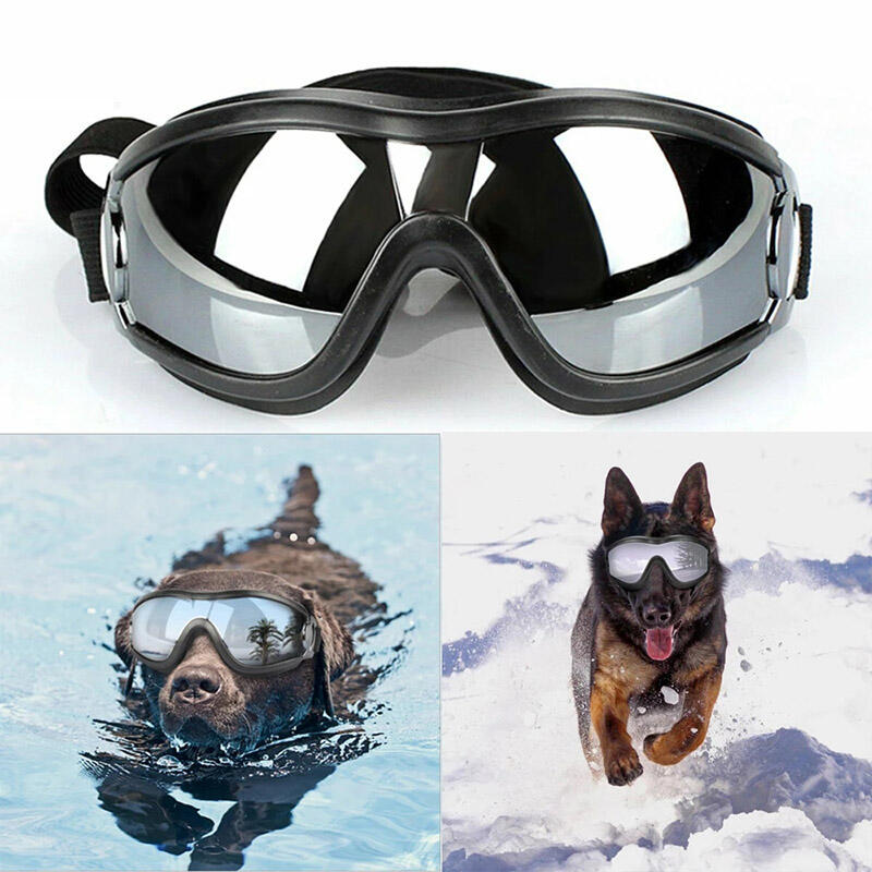 

Adjustable Windproof Pet Dog Sunglasses, Black, 479486