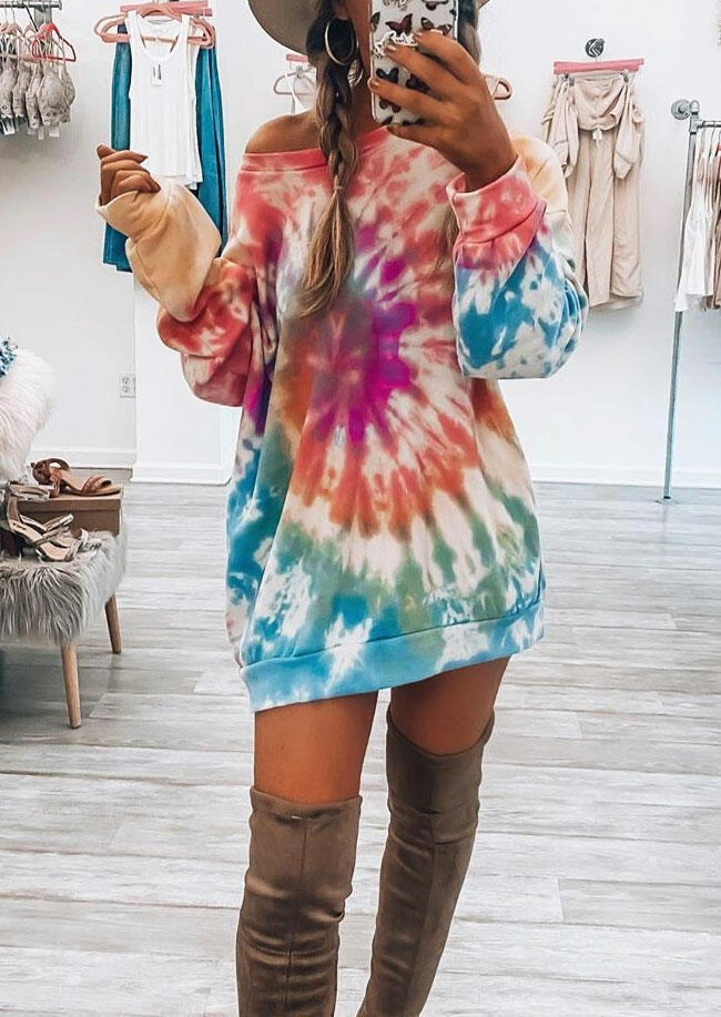 tie dye hoodie dress