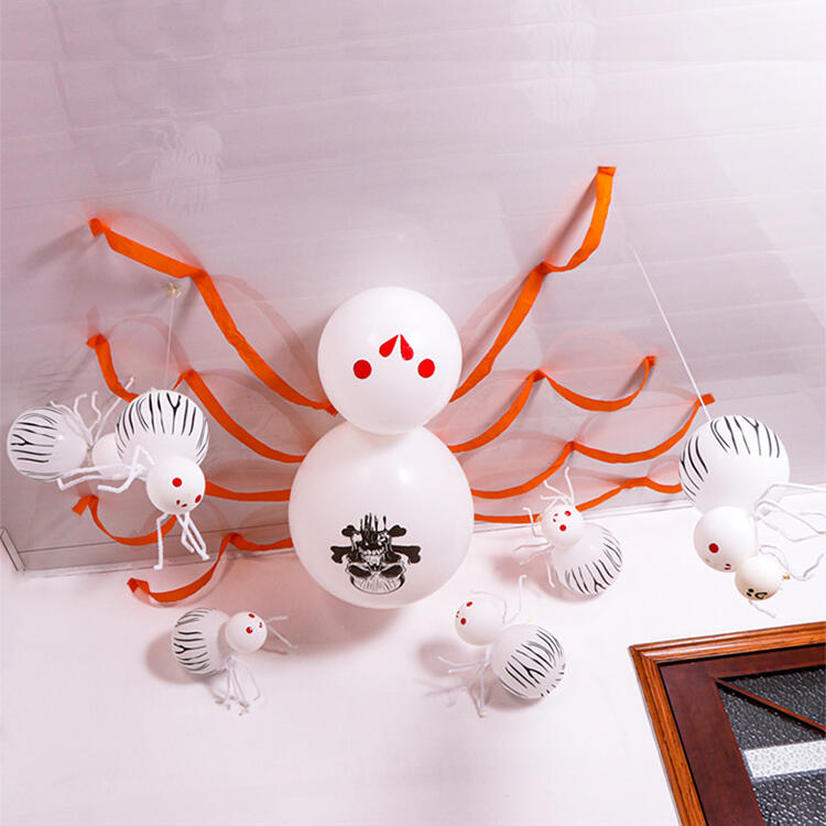 

Halloween Decoration DIY Balloon Spider Modelling Set, Black;white, 480944