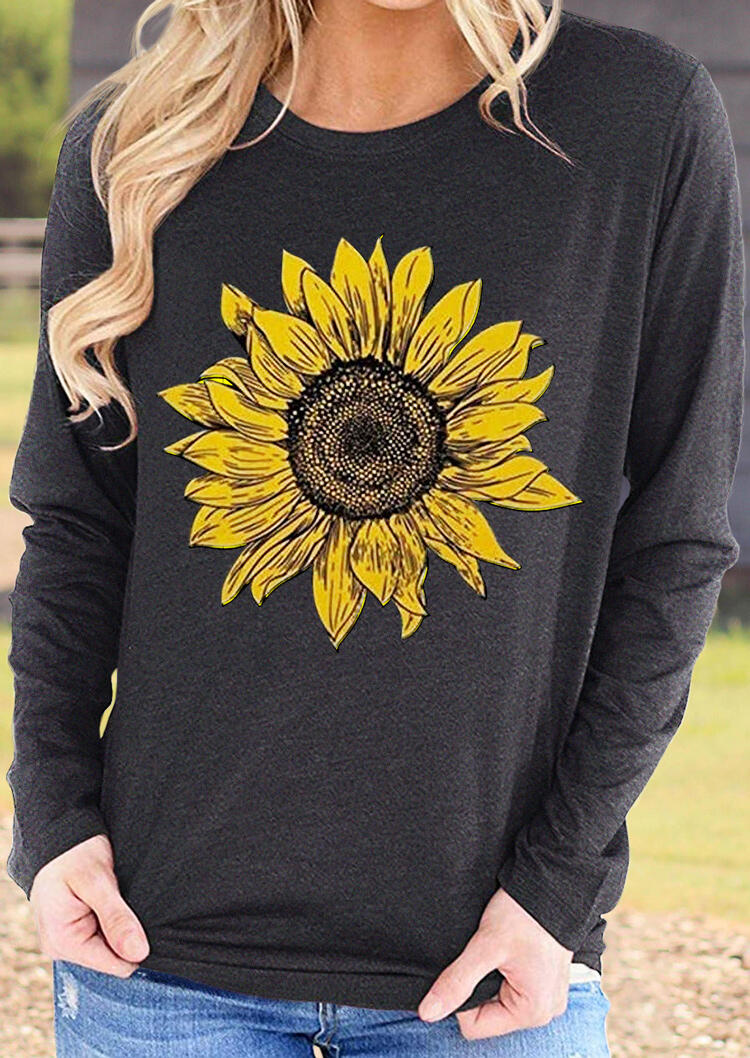 

Sunflower Long Sleeve Sweatshirt - Dark Grey, 482299