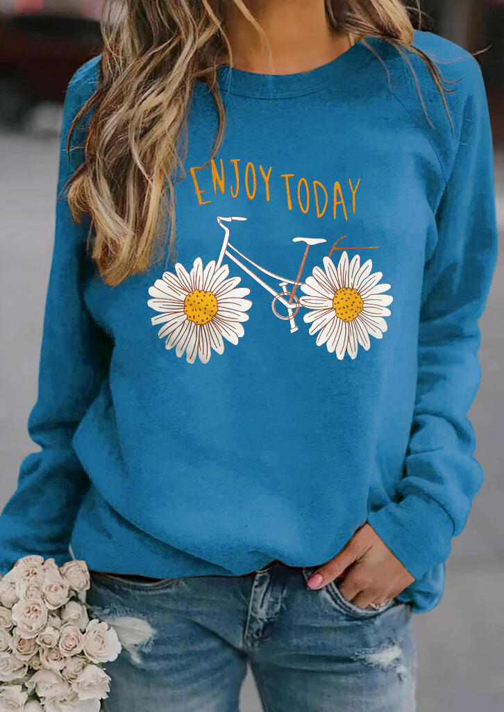 

Daisy Bike Enjoy Today Sweatshirt - Blue, 479809