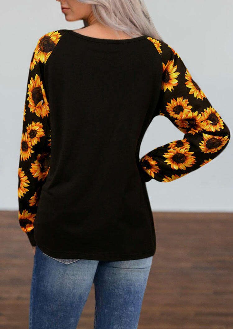 sunflower hollow out blouse