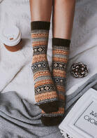 Vintage Geometric Casual Warm Socks
